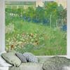 VIKAMA Monet Impressionist Water Lilies Tapestry with Oil Painting Texture for Bedroom Headboard Feature  Wall  Art  Decoration