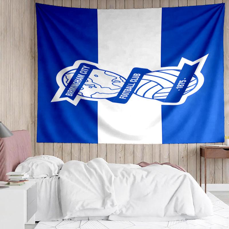 Birming-ham Football Club Printed Printed Tapestry, for Bedroom,Livingroom, Dormitory, Large Wall Decor, Fabric Decor Fan Birthday Gifts