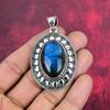 Labradorite Pendant, Handmade Gemstone 925 Sterling Silver Pendant Antique Jewelry, For Gift Silver Jewelry