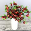 Handmade Simulation Pomegranate Branch Plastic Fake Plants Christmas Decor