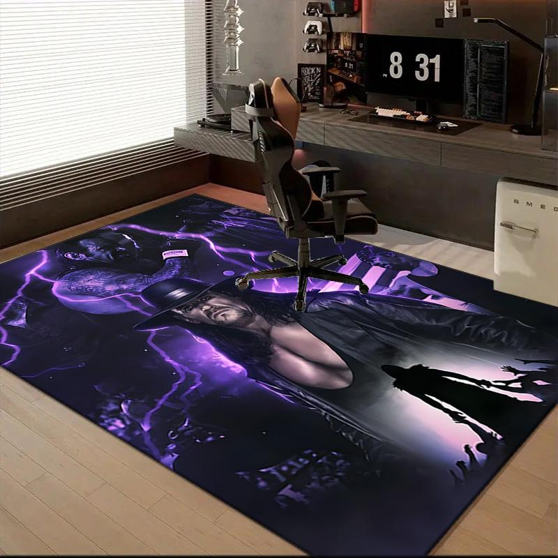 Moonlit Graveyard Undertaker Rug for Living Room, Game Rooms, Office, Bedroom, Office Floor Mat Playful Design, Fan Gifts Christmas Decor