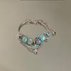 Schmetterlings-Charms Perlenarmband Für Damen und Herren Mit Vintage Silberfinish Als ReiseGeschenk