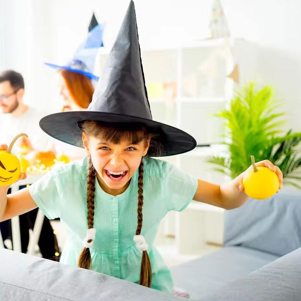 Halloween Witch Hat Cap Hanging Witch Hat Costume Accessory for Halloween Party Favor, Black