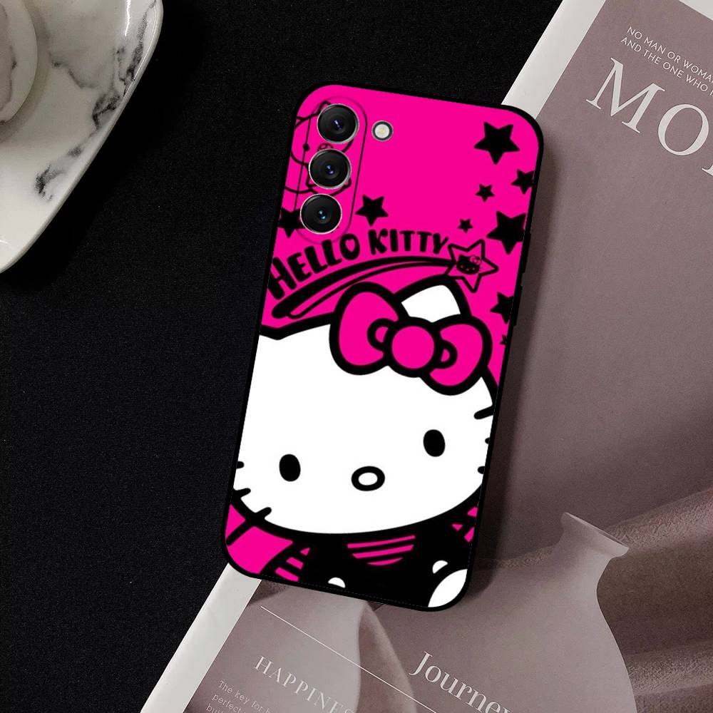 H-HelloS-S K-Kitty Cute Phone Case For Samsung Galaxy S21 S22 S23 S24ULTRA S25ULTRA FE Ultra Plus5G A52S S26 Soft Cover