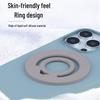 Liquid Silicone Magnetic Finger Ring Holder for Apple 12-16 Phones - Magnetic Suction Bracket for Lazy Grip