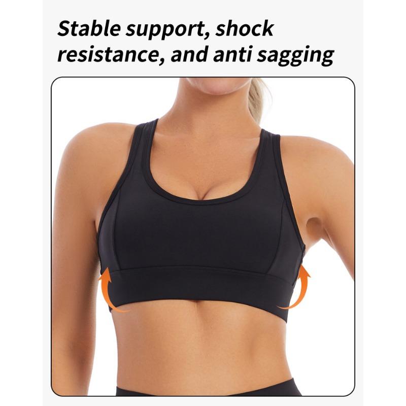 Plus Size Mesh High Shockproof Sports Bra For Women Yoga Fitness Running Workout