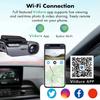 4K Car Dash Camera with GPS Wi-Fi Dash Cam UHD Recording Video Recorder 24H Parking Monitor Driving Vehicle Cam 170° Wide Angle