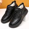 Fashion Winter Men Boots Casual Men Bussiness Cotton Boots Sneakers Warm Snow Boots Leather Non-slip Men Leisure Boots Bota Masculina