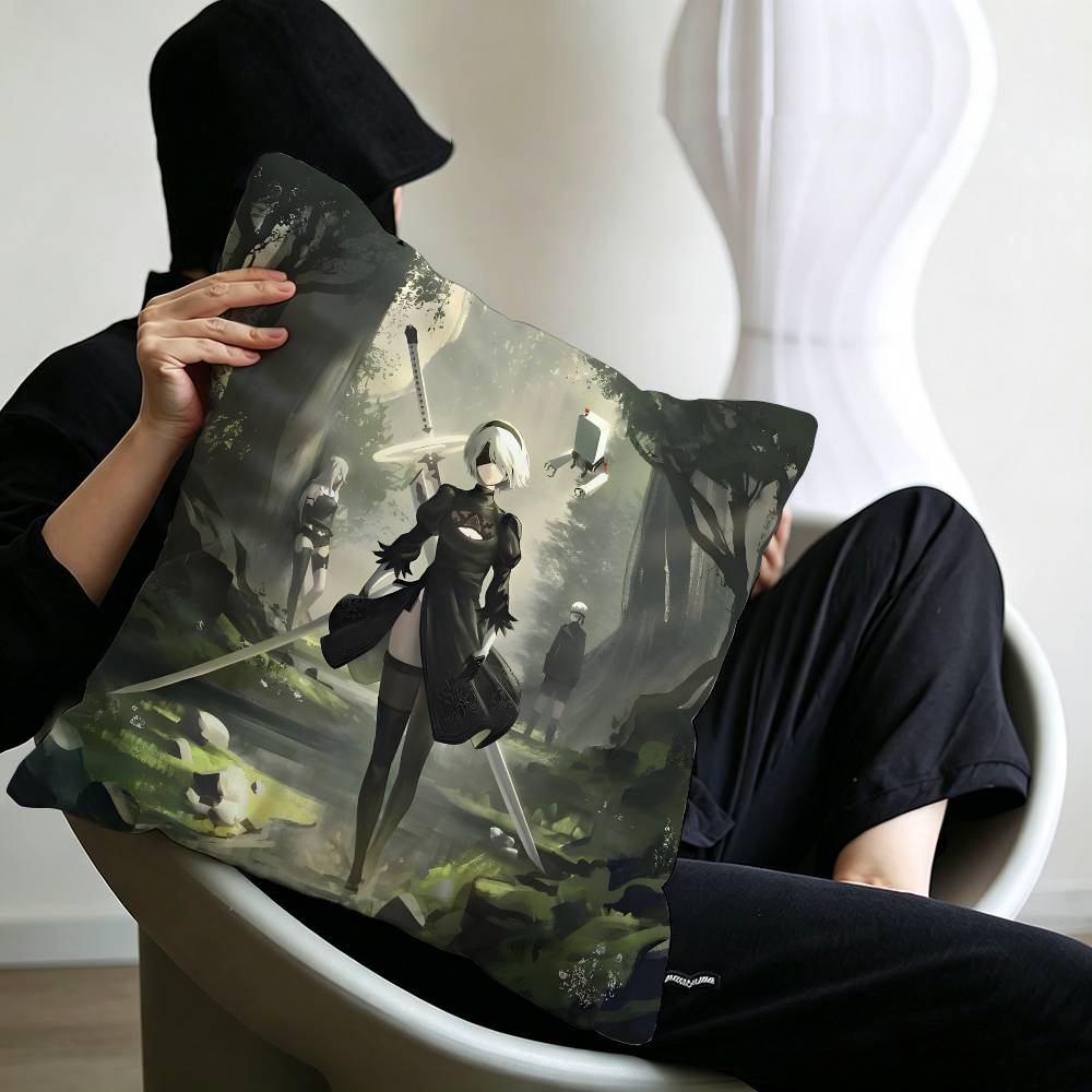 N-Nier Anime Lucky Dragon pillow cover sofa cushion cover home room decoration children gift