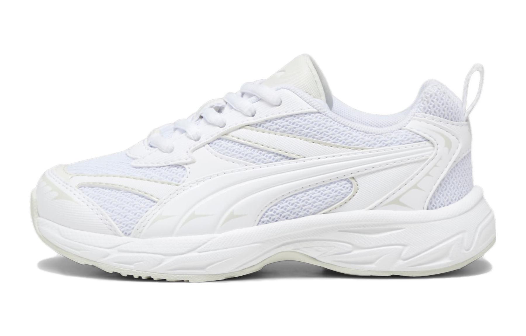 Puma Morphic Basic Little Kid  White Sedate Grey  30