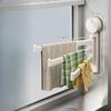 No-Drill 3-Arm Rotatable Suction Cup Towel Rack | Rustproof Aluminum Kitchen Bathroom Towel Holder with Hook