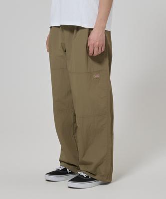 Two-Tuck Light Nylon Pants Khaki