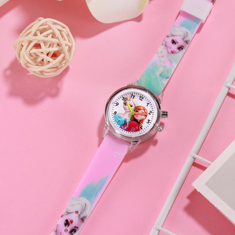 LED Frozen Cartoon Silicone Watch for Kids