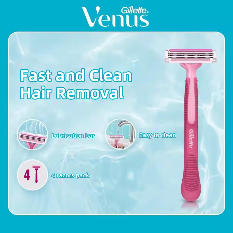 Gillette Damenrasierer Simply Venus Basic Einwegrasierer 4er-Pack