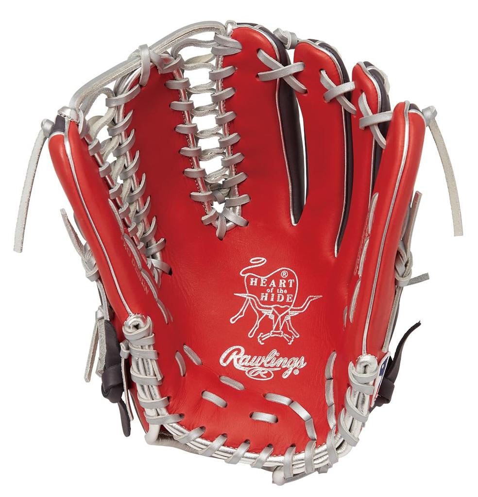 Rawlings Baseball HOH MLB Color Sync Size Glove, Softball, Adult, GR5HMOS5, Navy/Scarlet [All-Around], 11.75 (Left-Handed Throw)
