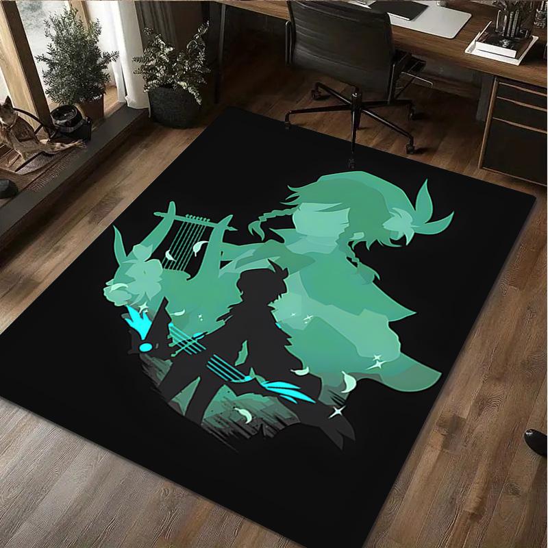 Genshin Impact Rug Home carpet Office Decorative Carpet For Living Room Bedroom Door Mat Floor Carpet Computer Chair Area Rug