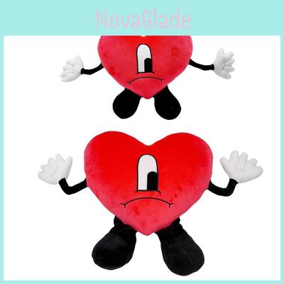 Bad Bunny Heart-shaped Plushie Made Of High-quality Soft And Skin-friendly Fabric