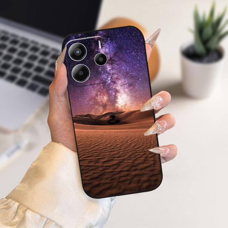 Phone Case For Redmi Note14 Silicone TPU Phone Coque Cover Cases For Redmi Note 14 4G Fashion Soft Protective Bumper Fundas Bags