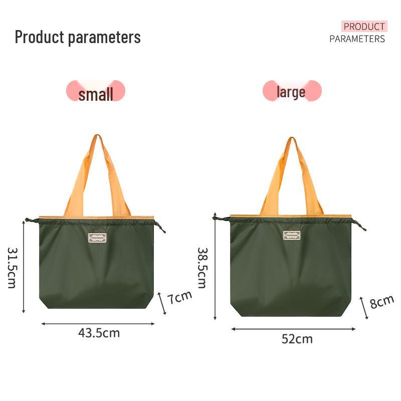 Ekologiczna Torba Zakupowa Składana o Dużej Pojemności - Wodoodporna i Przenośna Torba na Ramię