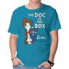 Unisex Crew Neck T-Shirt The Doc In The Box Graphic Short Sleeve Casual Tee