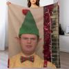 Dwight Schrute Elf - The Office Throw Blanket Soft Bed Blankets Blanket For Sofa blankets and throws