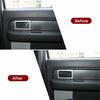 Interior Door Handle Frame Decor Cover Trim for Ford F-150 2009-14 Carbon Fiber