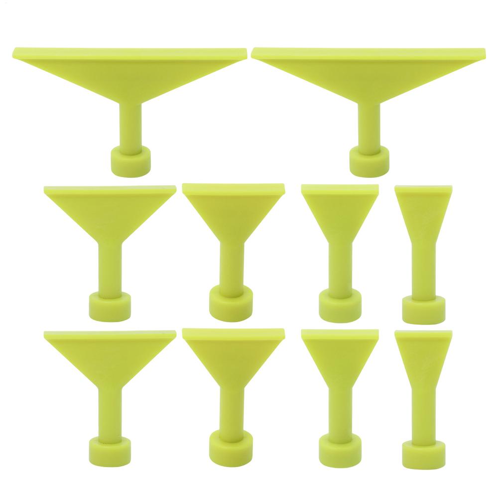 1set Dent Removal Puller Tabs 10-pieces No Paint Dent Repair Glue Tabs Vehicle Body Repair Hailstone Damage Fixing Tools