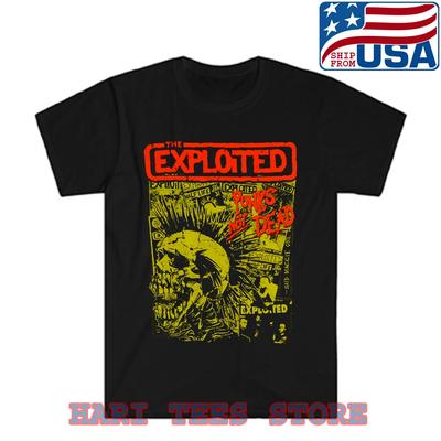 The Exploited Punks Not Dead Uomo Nero Taglia S-5XL