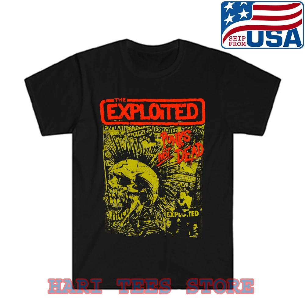 The Exploited Punks Not Dead Men s Black Size S to 5XL 2XL