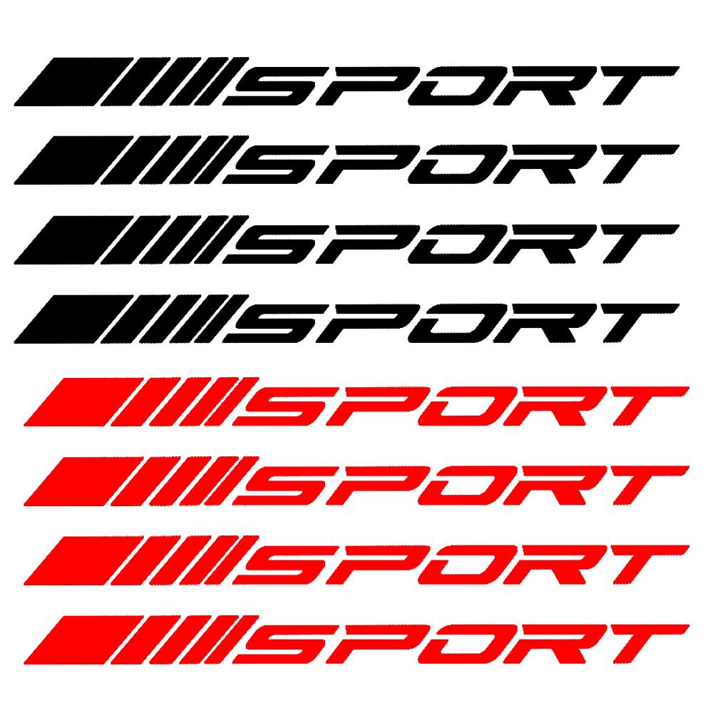 Car Wheel Hub SPORT Sports Stickers Fashione Tire Rims Exterior Decal Decoration Automobile Wheel Hub Sports Decal Sticker