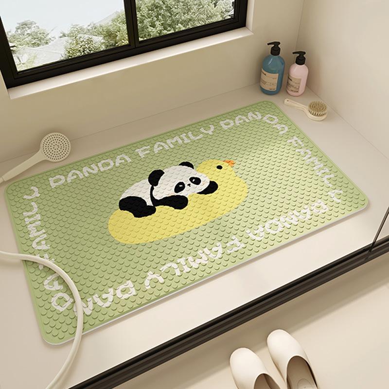 

Cartoon Bathroom Floor Mat New Toilet Shower Room Suction Cup Pad for Children and Elderly People Bathing 40*70cm
