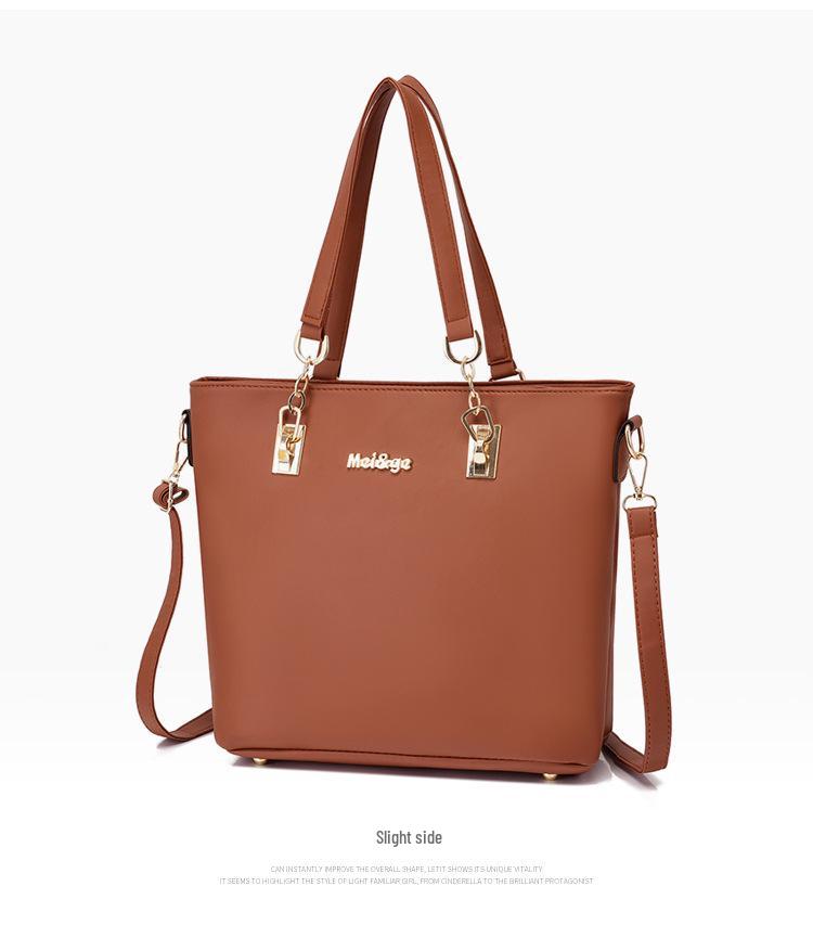 2023 Women's European & American Fashion Six-Piece Mother-Child Handbag Set: Large Capacity Shoulder & Crossbody Bag