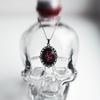 Collana Ciondolo Cuore di Vampiro Gotico Con Catena a Maglia in Lega per Uomo e Donna