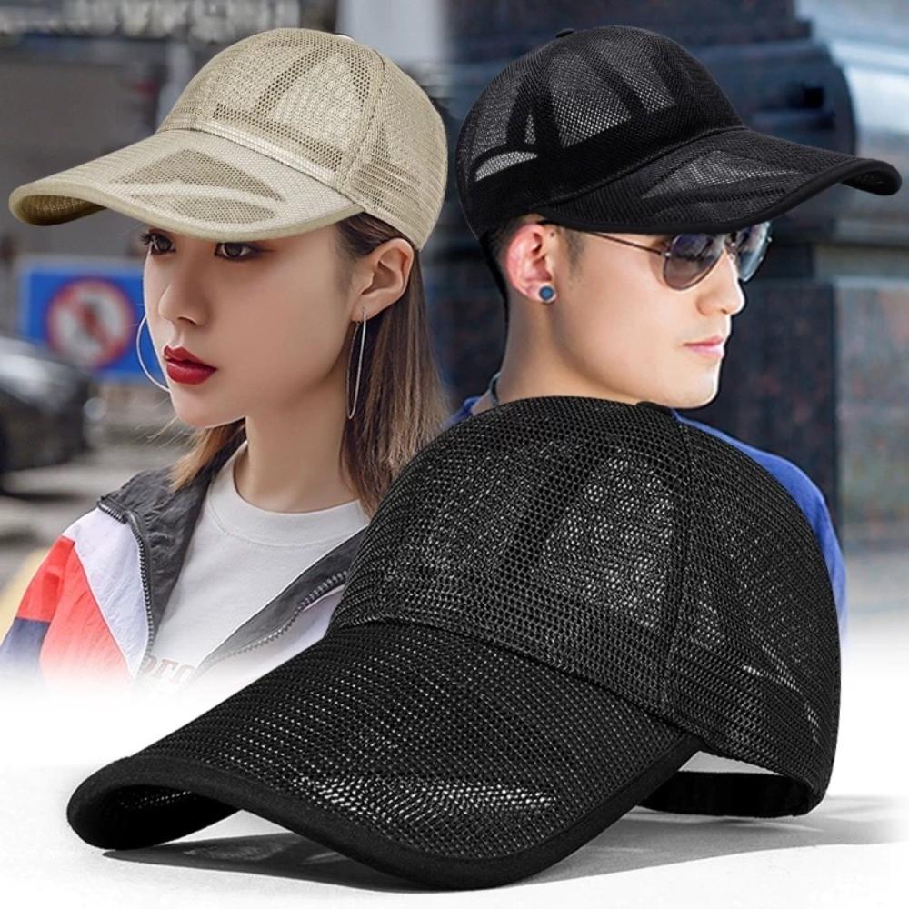 Quick-dry Mesh Baseball Cap Adjustable Sports Mesh Caps Trucker Cap Men Snapback Hat Summer