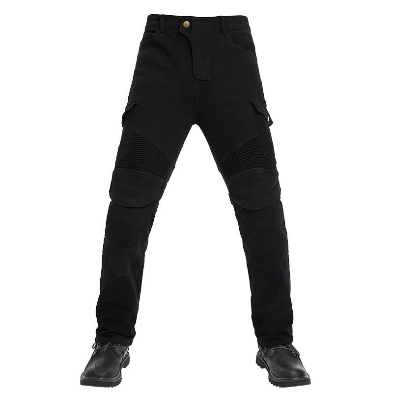 Mens Motorcycle Riding Pants With Integrated Armor Protection Cotton Spandex Stretch Safety Gear Street Track Use Small