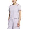 Adidas Comfortable Versatile Round Neck Pullover Short Sleeve T-Shirt Women Tops KF0693