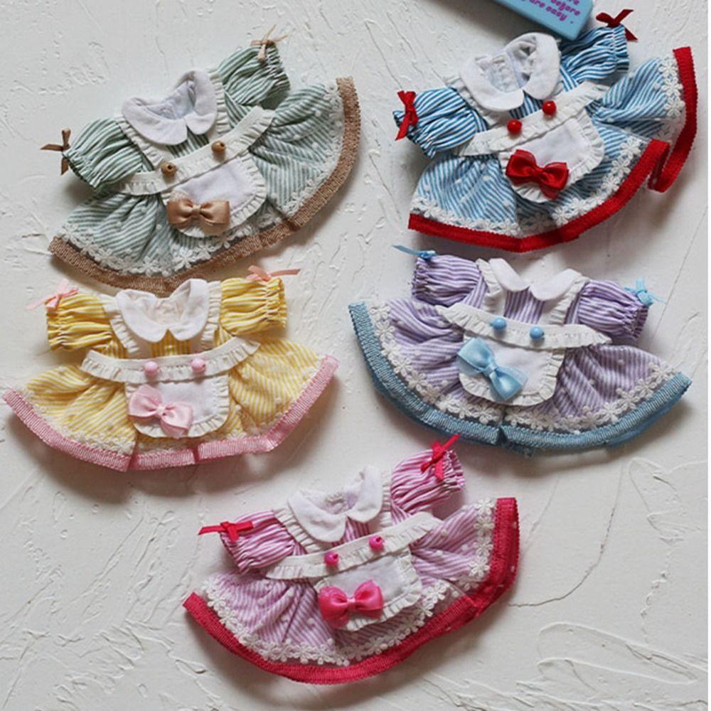 Cute Doll Lovely Clothes Lolita Plush Dolls Clothes Fashion Dresses Skirt  For 10cm Cotton Doll