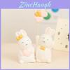 Wooden Craft Bunny Decor With Engraved Design For Home Entryway And Gift Giving