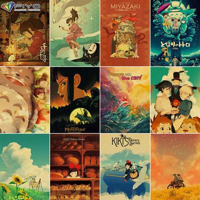 Pintura de diamante 5D Diy Hayao Miyazaki, póster de Anime, punto de cruz, mosaico bordado de diamantes completo