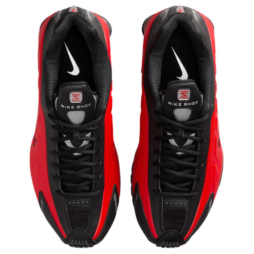 New Nike Shox R4 University Red Black Metallic Silver HQ1988-600