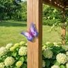 Nature Inspired Home Decor Metal Butterfly Wall Decorations Garden Art Sculpture Weatherproof Hanging for Patio Fence Yard Colorful Iron Sculptures