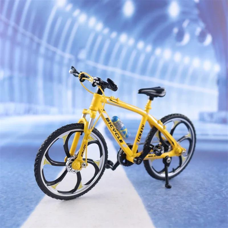 1:10 Mini Model Alloy Bicycle Toy Finger Mountain Bike Pocket Diecast Simulation Metal Racing Funny kids Toys For Children