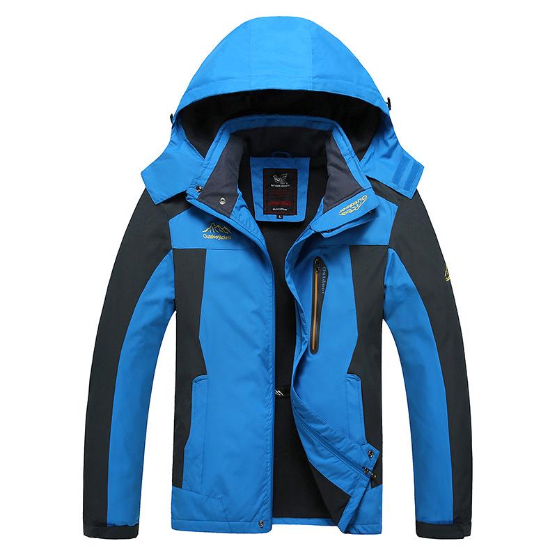 Autumn Hooded Loose Large Size Windproof Waterproof Sports Jacket Outdoor Travel Climbing Coat Fishing Clothing
