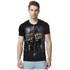 Men's Casual Skull 3D Printed T-shirt Summer Mountain Short Sleeve Top