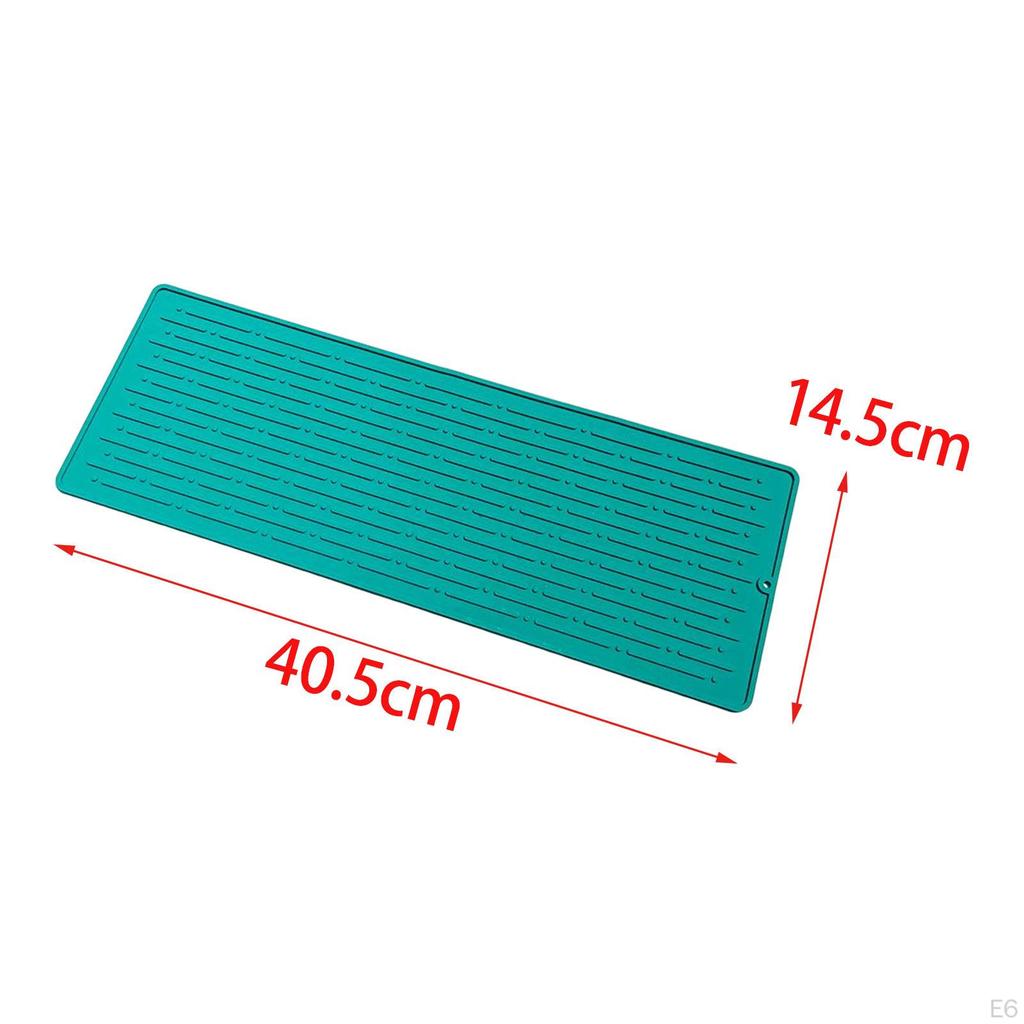 Bathroom Faucet Counter Mat Hangable Dish Drying Sink Protectors Guard Reusable