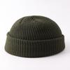 Melon Hat Men's and Women's Trend Autumn and Winter Wool Hat Student Fashion Flanged Yuppie Cold Hat Women's Brimless Knitting