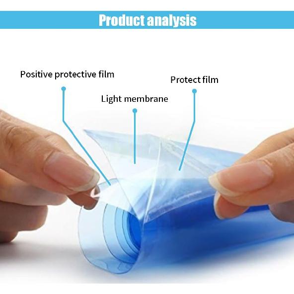 11.88×48 Inches Car Light Self-Adhesive Tint Film Brake Light Headlight Tail Light Fog Light Car Vinyl Wrap Protector Film Auto Modification Cover