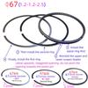 67mm cylinder bore motorcycle piston ring CG250 suitable for Honda 250 ATG250 CG200 LY200