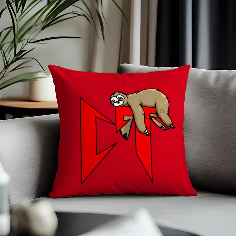 Fashion NNatanael Canoful Cushion Cover Antidustmite Pillowcase Invisible Zipper Silky Short Plush Sofa Cushion Cover
