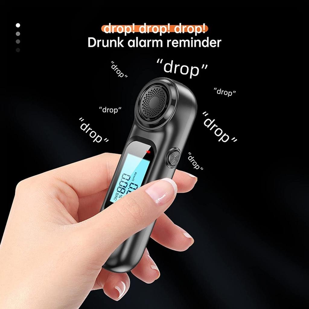 2024 Non-Contact High-Precision Alcohol Tester Digital LCD Screen USB Rechargeable Breath Alcohol Tester Breathalyzer Analyzer